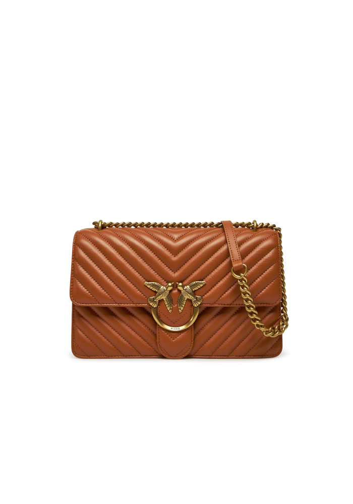 PINKO Τσάντα Classic Love Bag One Chevron 100941 A0GK L17Q Brown