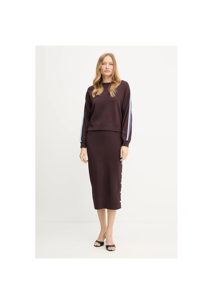 PINKO Φούστα εφαρμοστή φούτερ Pantelleria 105393A2FQR57 Red