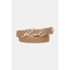 KARL LAGERFELD ζώνη δερμάτινη K/Signature H2.5 A1W332051XV Caramel