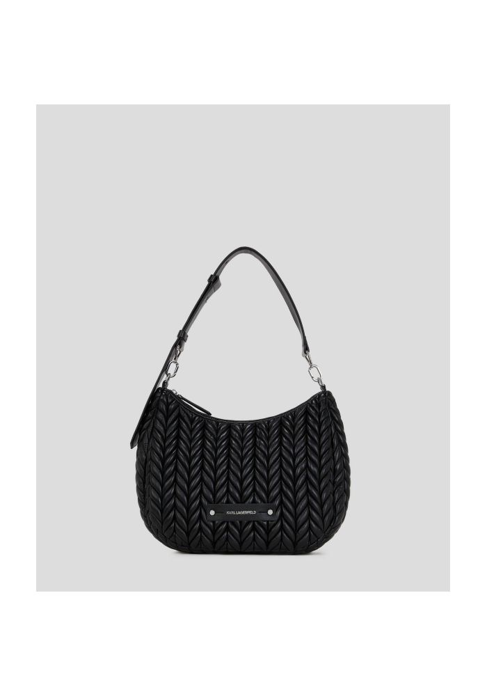 KARL LAGERFELD Τσάντα ώμου K/WEAVE HOBO A3W30147 1AV Black/Nickel
