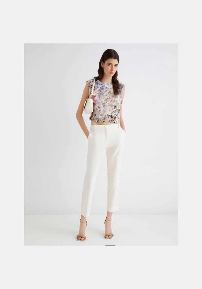 Marella  παντελόνι chino από ελαστικό βαμβάκι ABB 25231360312003