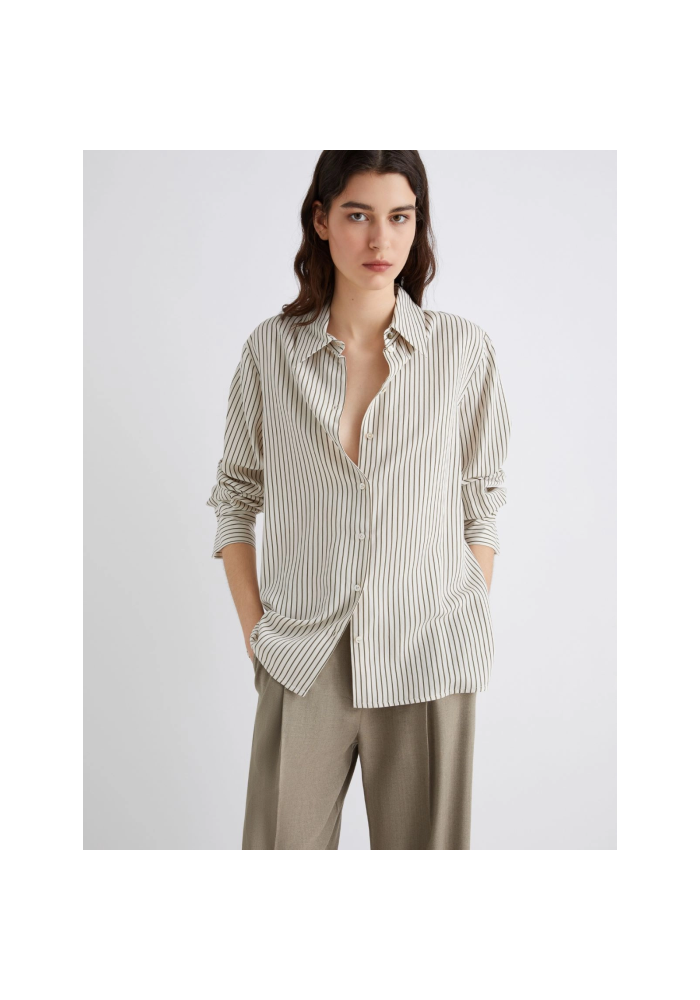 Marella Πουκάμισο από twill με λεπτή ρίγα Reperto 2523116081 002