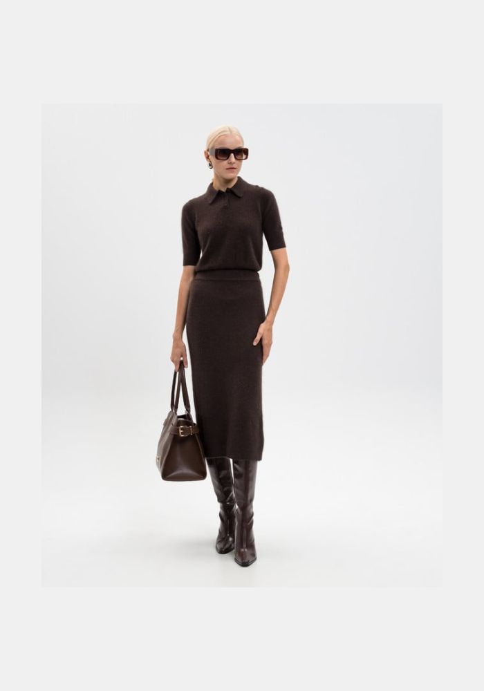 TWINSET Μπλούζα πλεκτή polo 252TT318211054