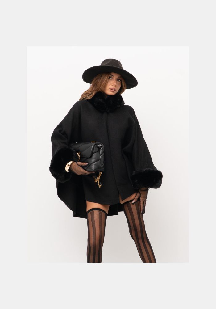 Twinset Κάπα με τεχνητή γούνα 252TO5130 00006