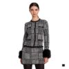 TWINSET  Φούστα mini πλεκτή καρό 252TT3041 12907