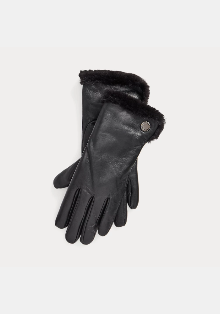 Lauren RalphLauren Γάντια Γυναικεία δερμάτινα με γούνα 454911342001