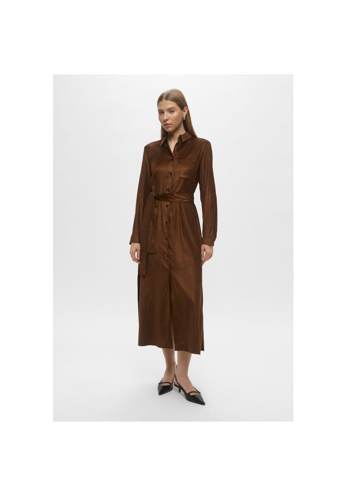 Emme/Marella φόρεμα μακρύ με ζώνη ANANAS 2525226111 003