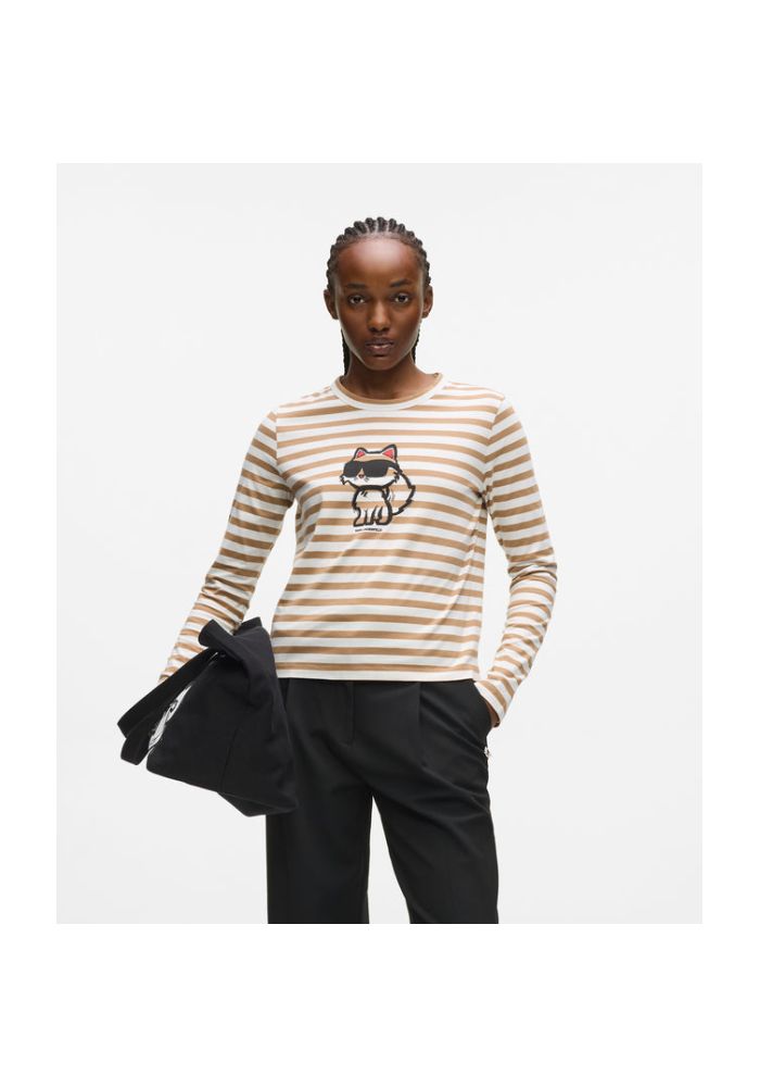 KARL LAGERFELD Μπλούζα ριγέ μακρυμάνικη IKON A1W171371NJ