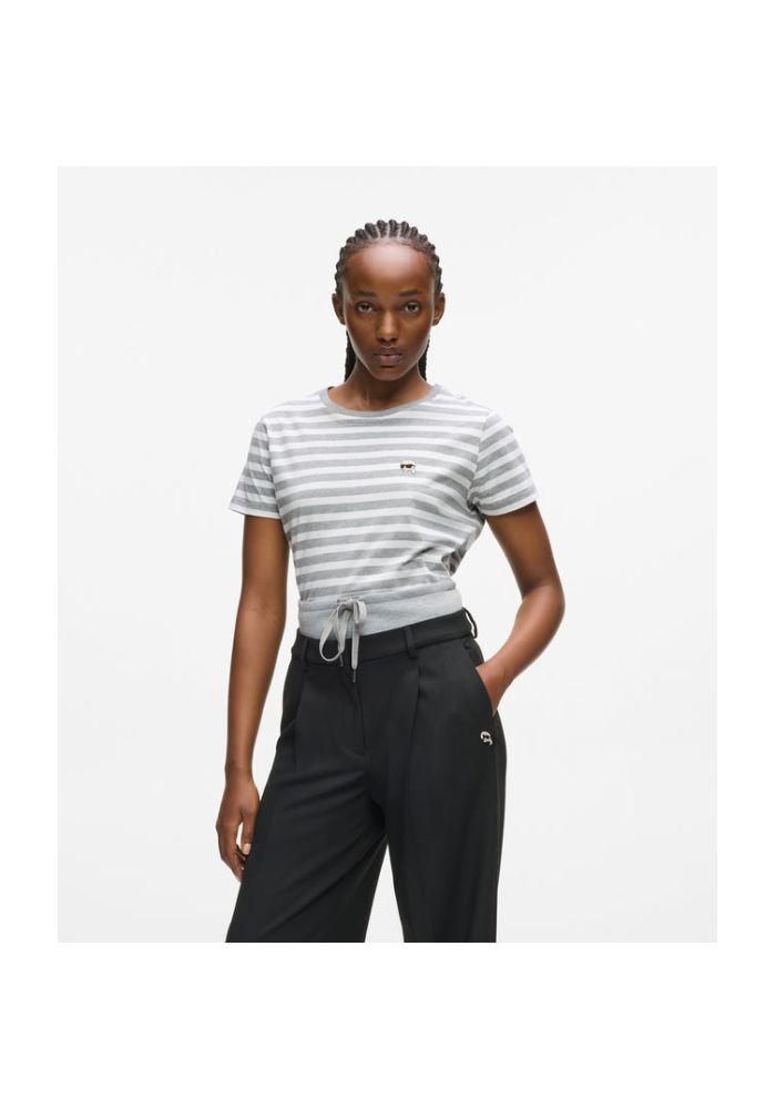 KARL LAGERFELD T-Shirt ριγέ IKON B1W170372LK