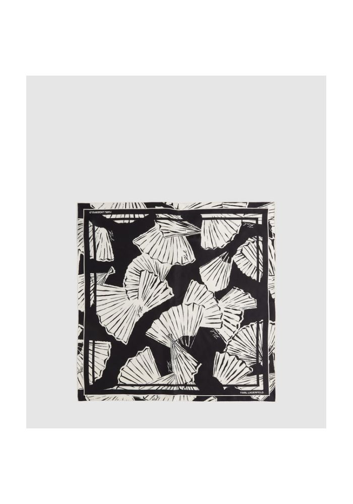 KARL LAGERFELD Φουλάρι με μοτίβο βεντάλια B1W33023 2HF