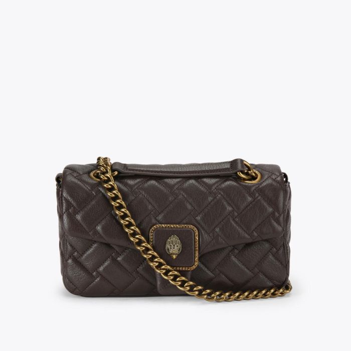 Kurt Geiger-London Τσάντα δερμάτινη pimlico 5374831109 brown