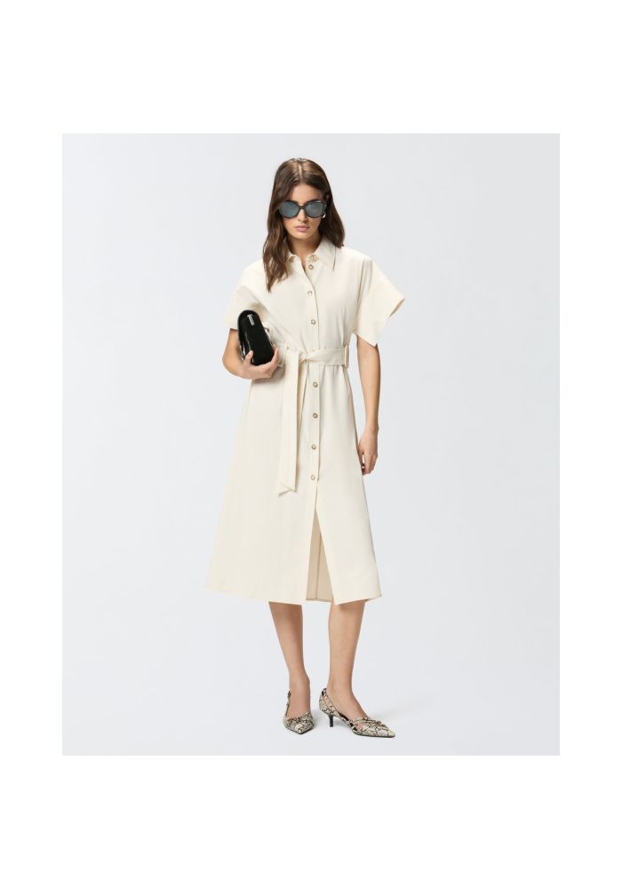 PINKO Μίντι σεμιζιέ φόρεμα με ζώνη ALESHA 106309A2ERC03