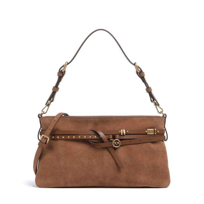 PINKO τσάντα ώμου σουέτ belt classic 106176A0F6L17Q