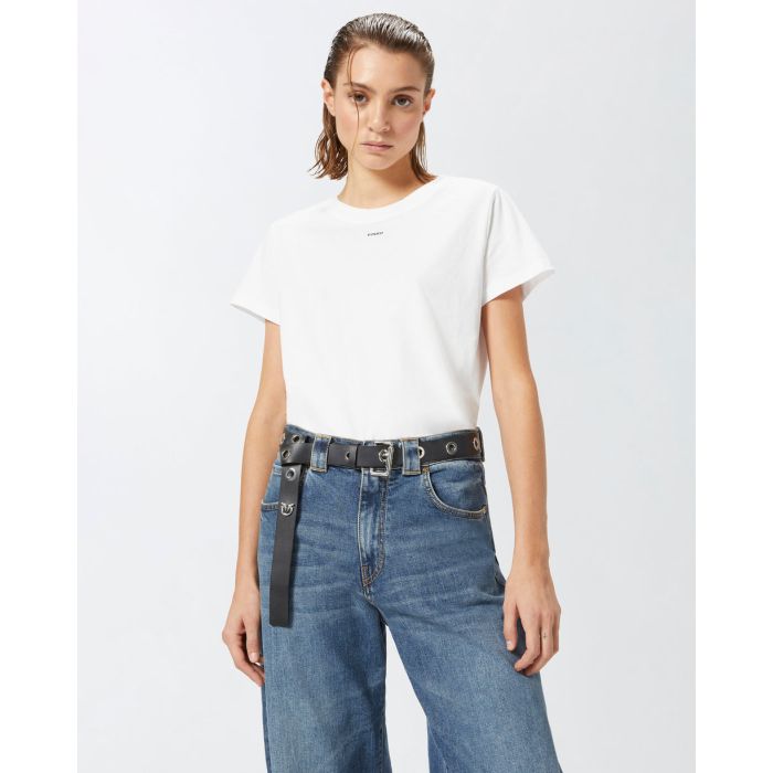 PINKO T-shirt με μικρό λογότυπο Basico 100373A34FZ05