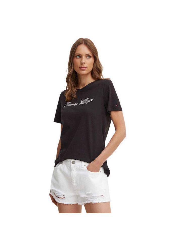 Tommy Hilfiger T-Shirt Script Γυναικείο WW0WW43459 02G