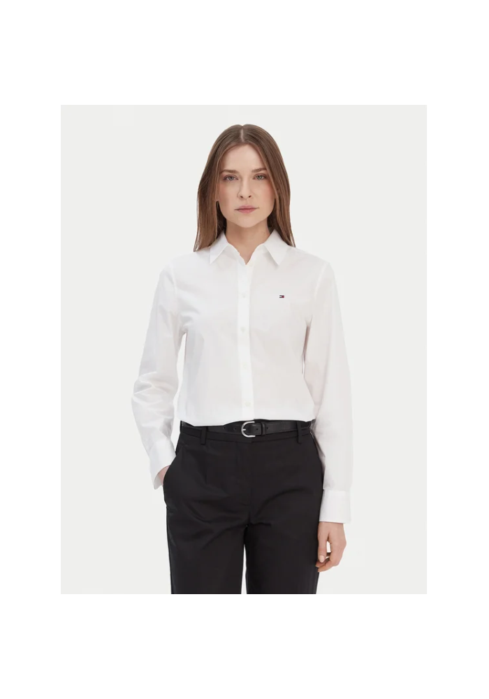 Tommy Hilfiger Πουκάμισο Από Ποπλίνα WW0WW43577 03A