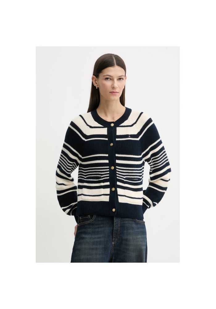 Tommy Hilfiger Βαμβακερή Πλεκτή Ζακέτα WW0WW48795 0AA