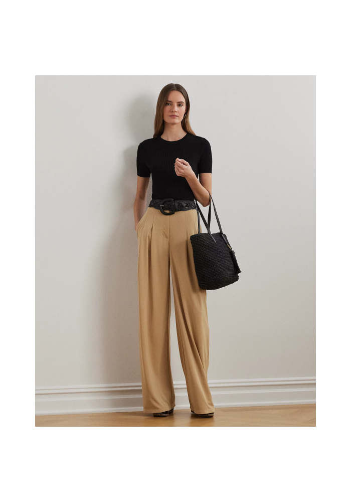 Lauren RalphLauren Παντελόνι ζέρσεϊ με πτυχώσεις 200980217003